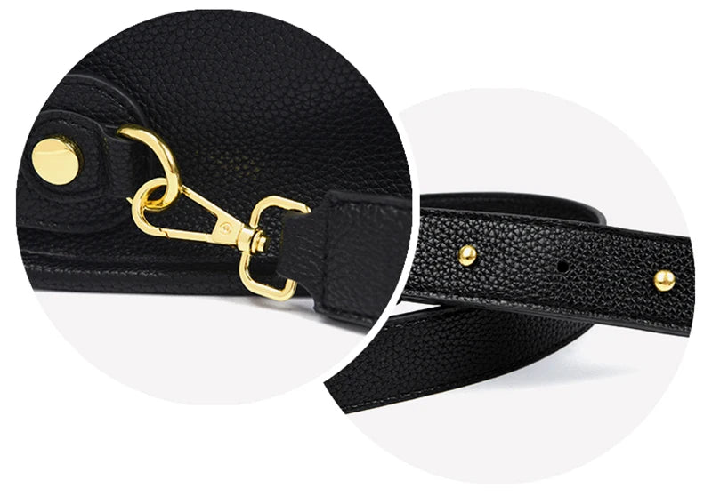 Bolsa de couro genuíno